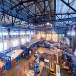 factory workshop interior machines glass production background scaled