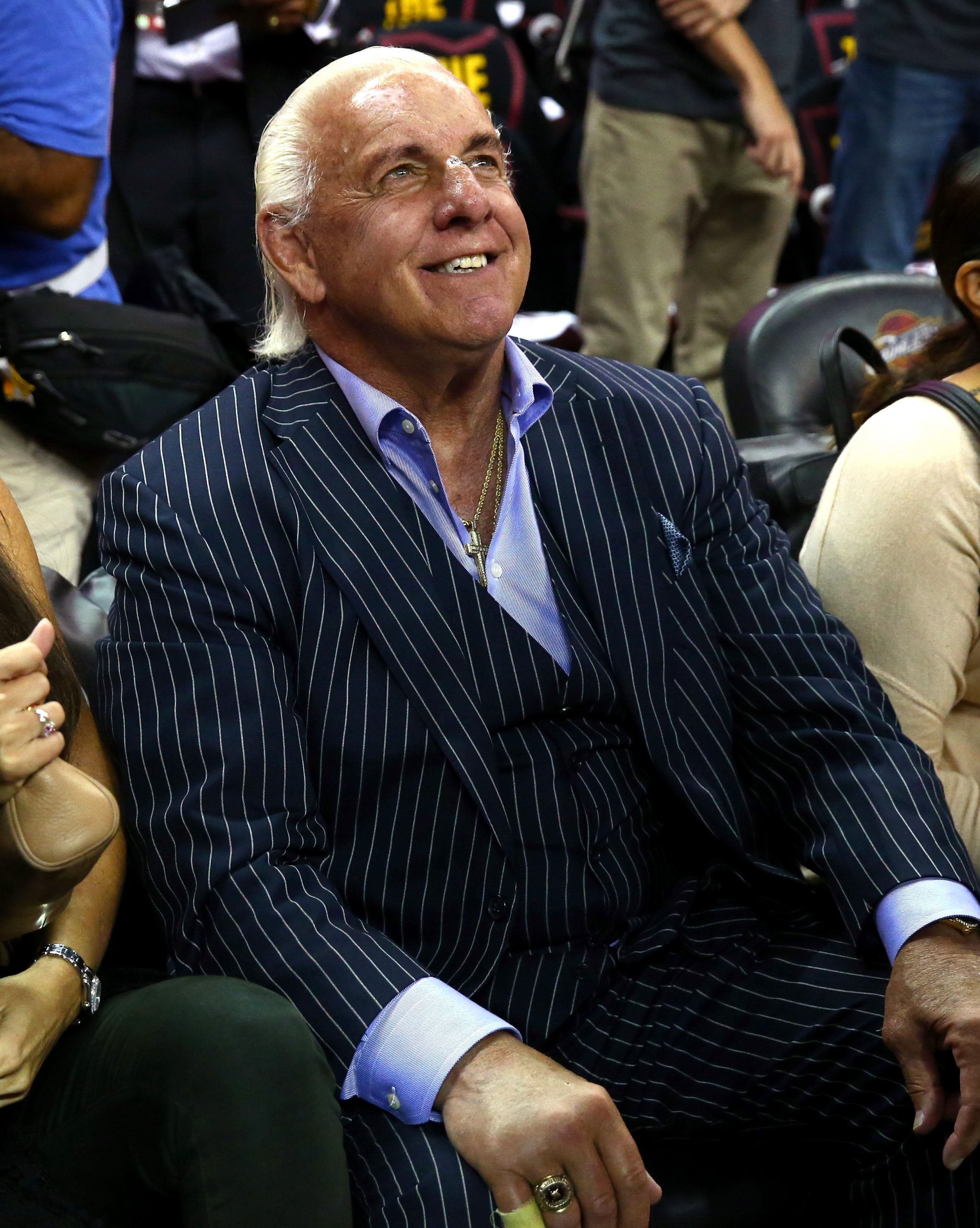 ric flair at the finals scaled