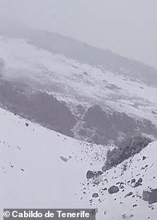 La rara lluvia y nieve torrenciales ha desatado el infierno en las islas con la gravedad de las condiciones que llevan a las autoridades a aconsejar a los residentes y turistas que se queden en interiores