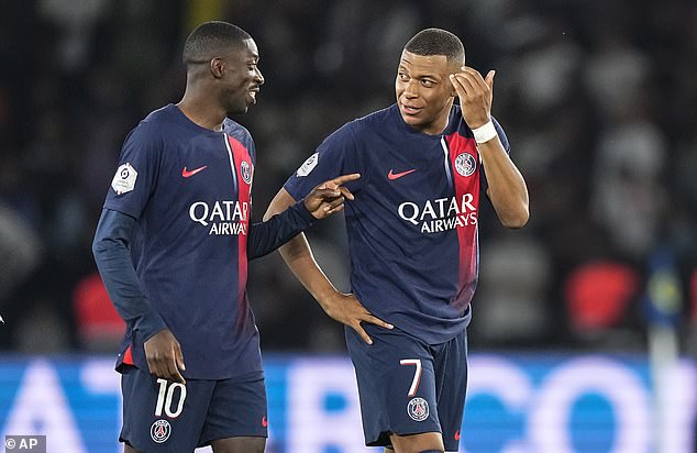 Dembele se ha convertido en la figura clave en el equipo de PSG después del movimiento de Mbappe al Real Madrid