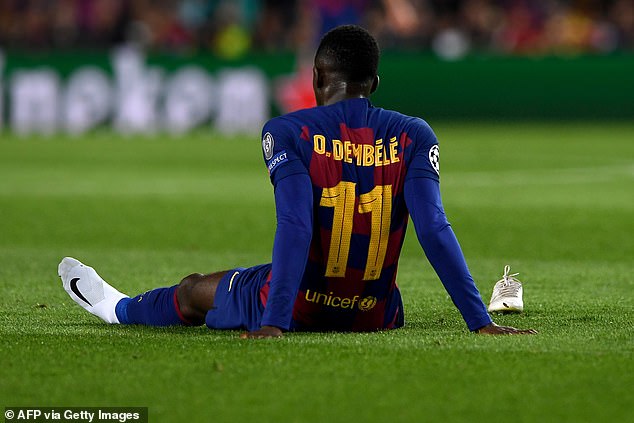 El tiempo de Dembele en Barcelona es recordado en gran medida por el pobre acabado y una serie de lesiones