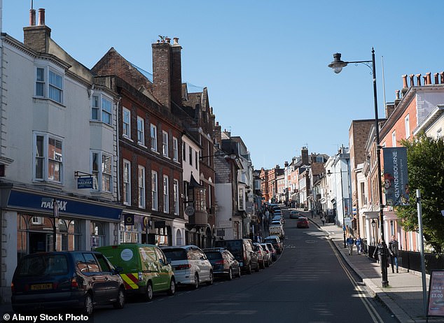 High Street en Lewes, East Sussex