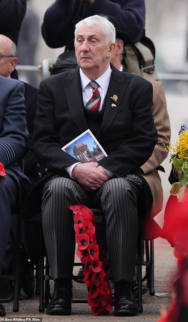 Sir Lindsay Hoyle durante la ceremonia del Día de la Commonwealth de Memorial Gates. No existe un mecanismo para lanzar una investigación sobre los gastos del orador.