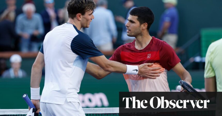 Draper tiene nervios para vencer a Alcaraz y establecer la final de Indian Wells contra Rune