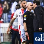 El entrenador en jefe de Lyon, Paulo Fonseca, entregó la prohibición de nueve meses para confrontar al árbitro