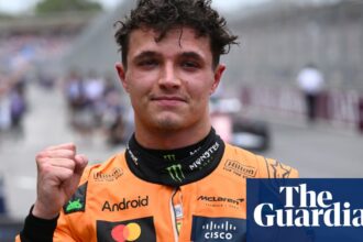 Lando Norris Norris de McLaren Oscar Piastri para reclamar la pole para el Gran Premio de Australia