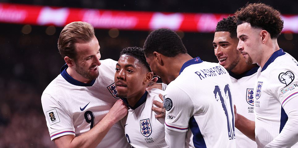 Inglaterra vs Albania Clasificacion de la Copa Mundial puntaje