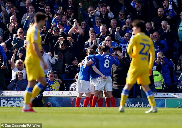 Portsmouth 1 0 Leeds los lideres del campeonato de goles de