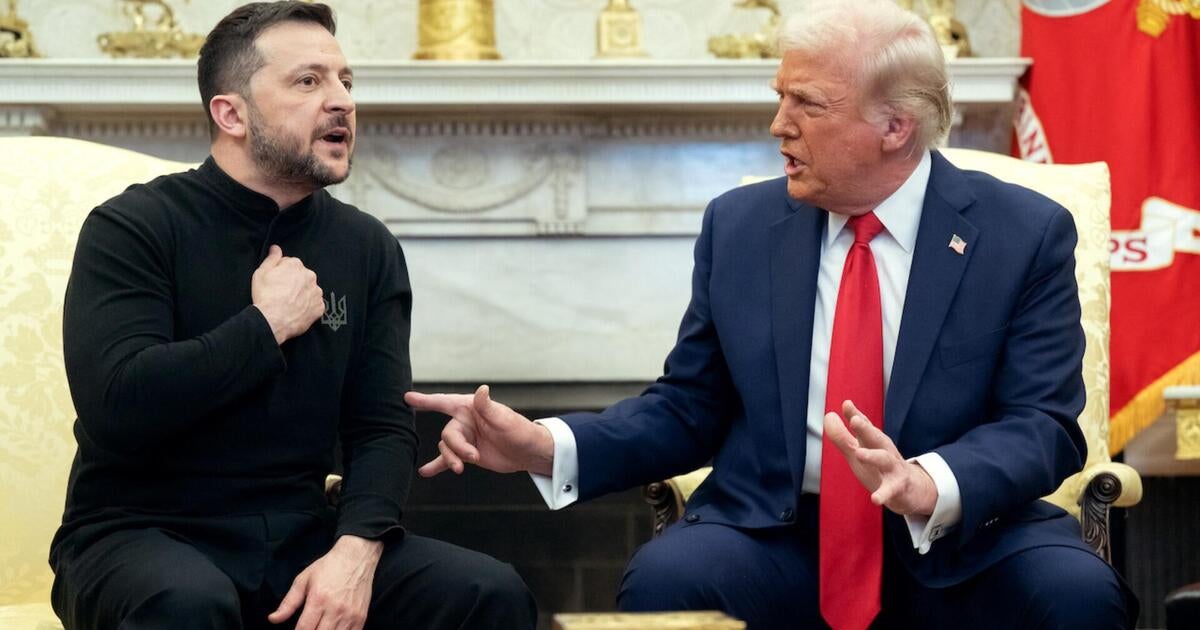 cbsn fusion zelenskyy and trump clash as white house meeting crumbles into contentious exchange thum